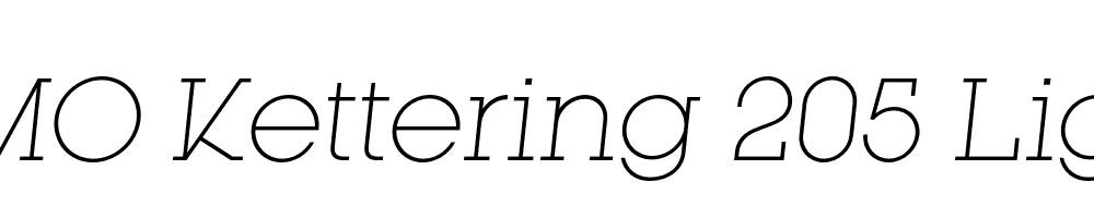 FSP DEMO Kettering 205 Light Italic