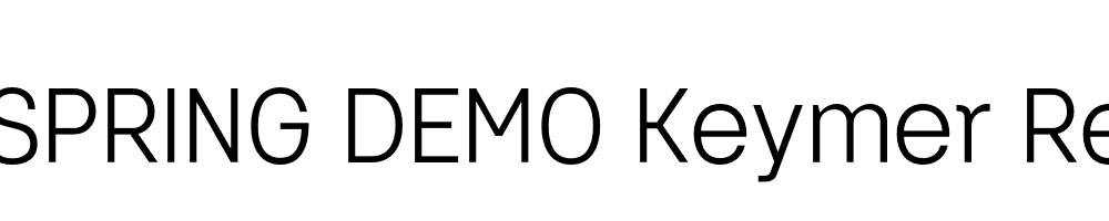  DEMO Keymer Regular