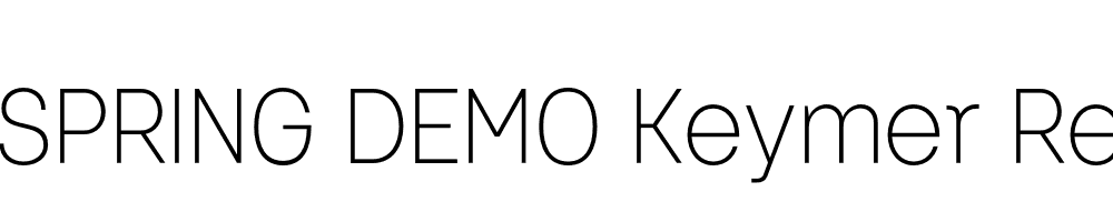  DEMO Keymer Regular