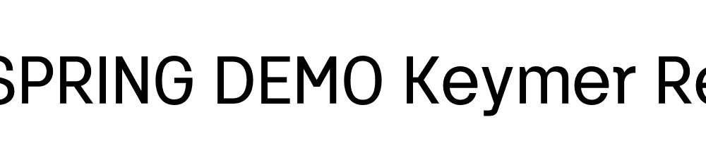  DEMO Keymer Regular