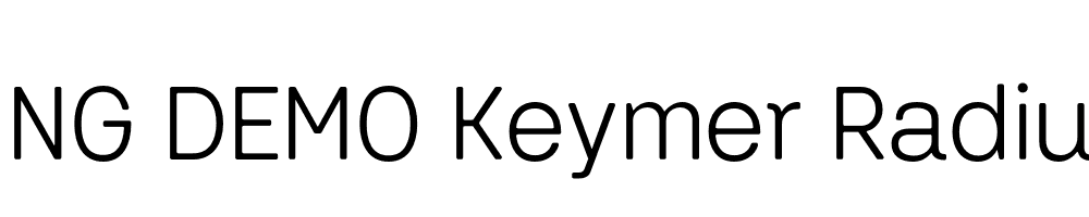  DEMO Keymer Radius Regular