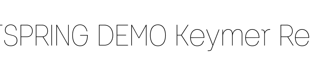  DEMO Keymer Regular