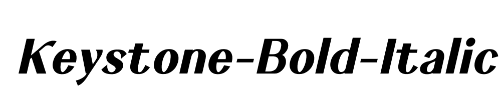 Keystone-Bold-Italic