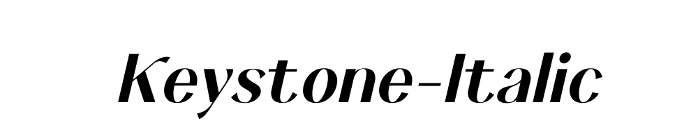 Keystone-Italic