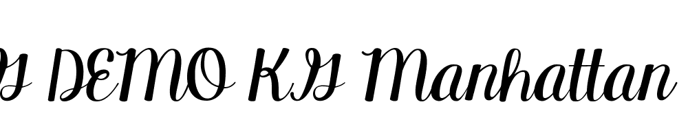  DEMO KG Manhattan Script Regular