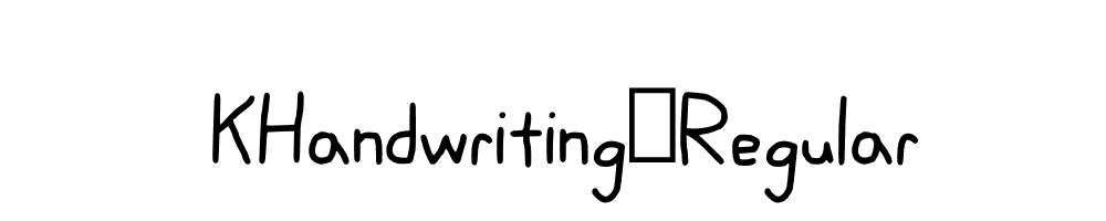 KHandwriting-Regular