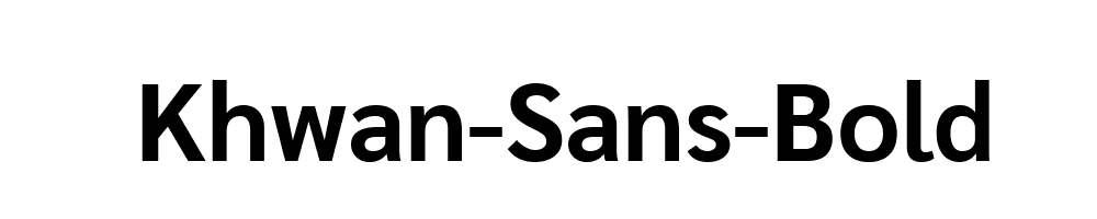 Khwan-Sans-Bold