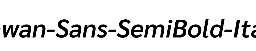 Khwan-Sans-SemiBold-Italic