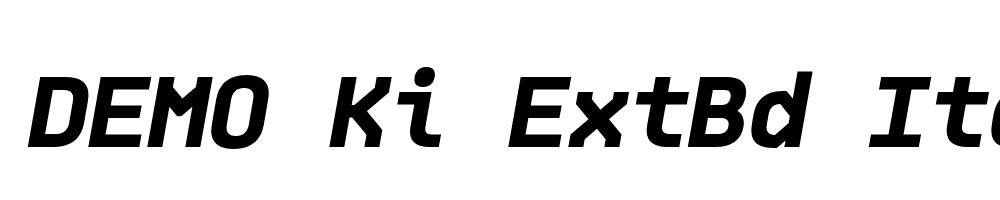 FSP DEMO Ki ExtBd Italic