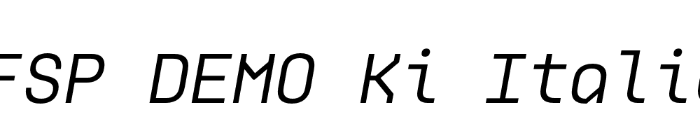 FSP DEMO Ki Italic