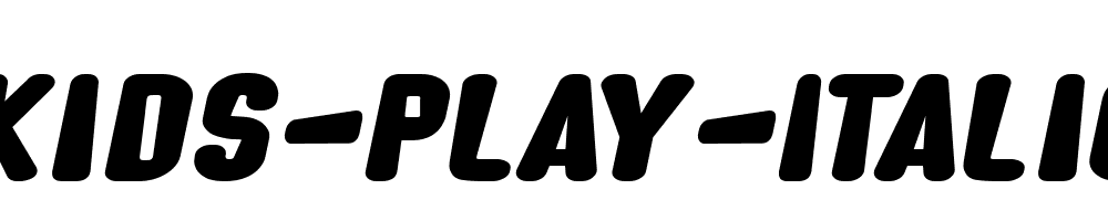 Kids-Play-Italic