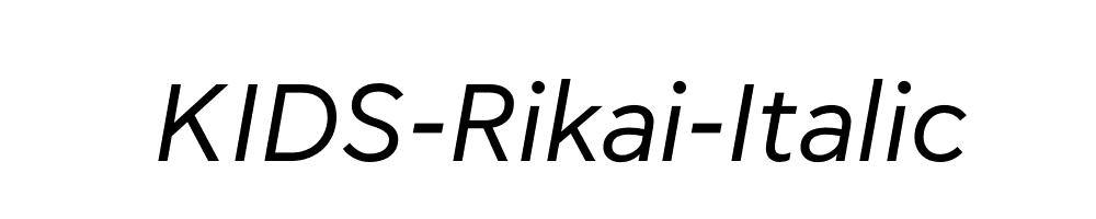 KIDS-Rikai-Italic