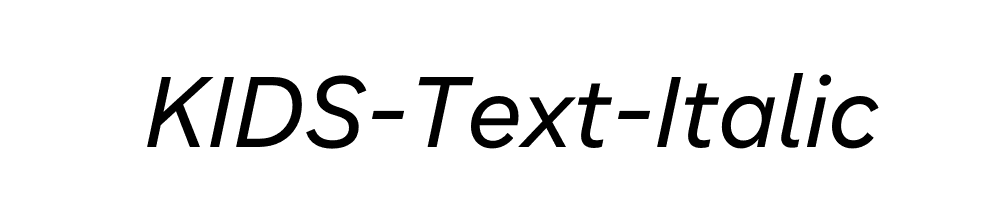 KIDS-Text-Italic