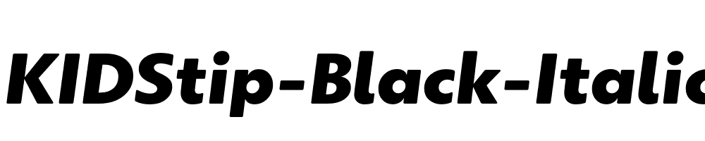 KIDStip-Black-Italic