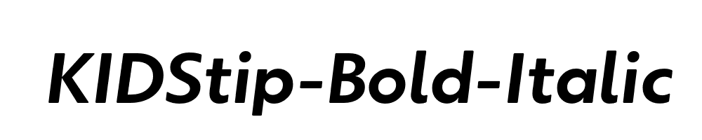 KIDStip-Bold-Italic