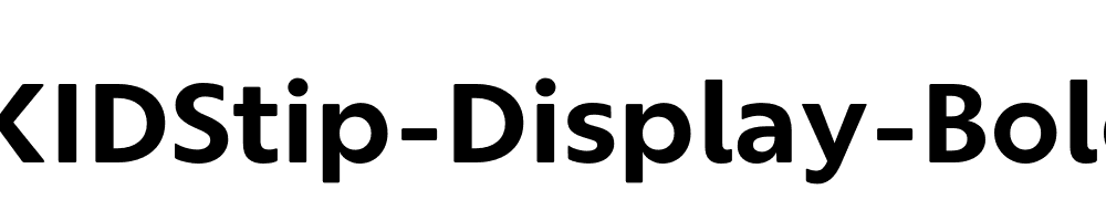 KIDStip-Display-Bold