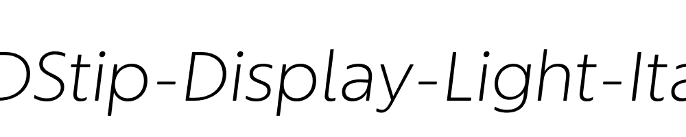 KIDStip-Display-Light-Italic