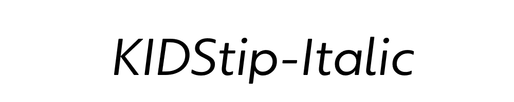 KIDStip-Italic