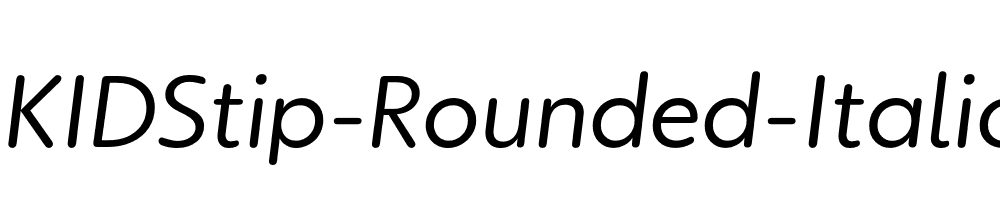 KIDStip-Rounded-Italic