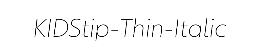 KIDStip-Thin-Italic