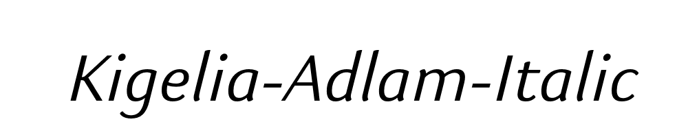 Kigelia-Adlam-Italic