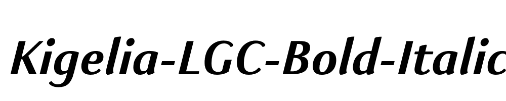 Kigelia-LGC-Bold-Italic