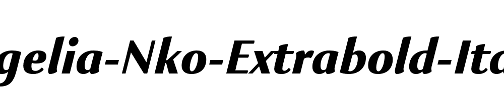 Kigelia-Nko-Extrabold-Italic