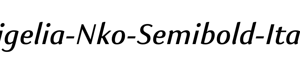 Kigelia-Nko-Semibold-Italic