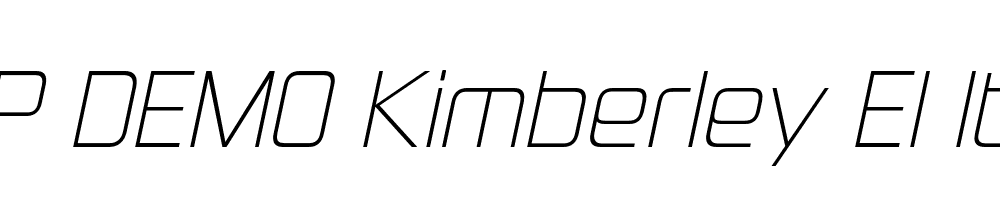 FSP DEMO Kimberley El Italic