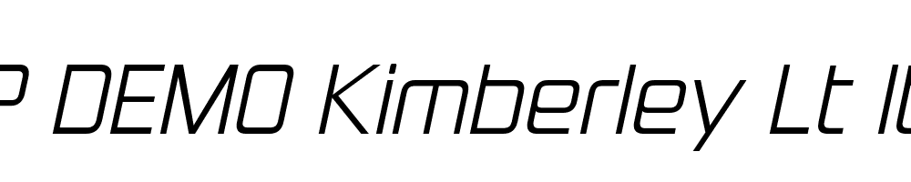 FSP DEMO Kimberley Lt Italic