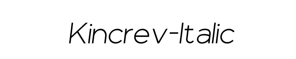 Kincrev-Italic