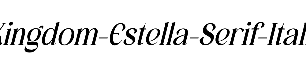 Kingdom-Estella-Serif-Italic