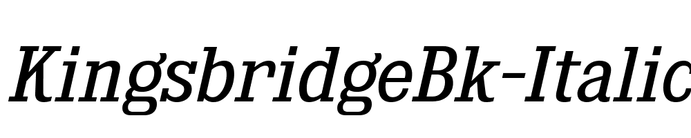 KingsbridgeBk-Italic