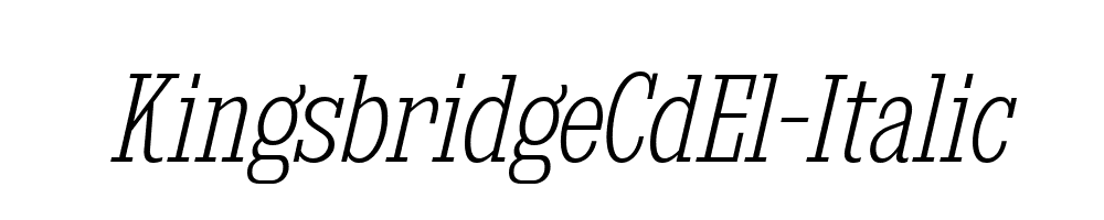 KingsbridgeCdEl-Italic