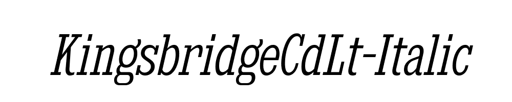 KingsbridgeCdLt-Italic