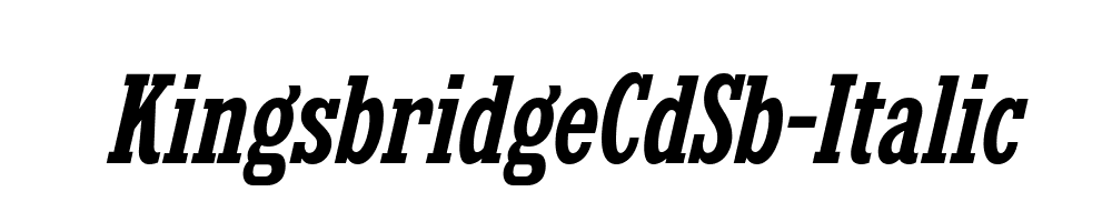 KingsbridgeCdSb-Italic