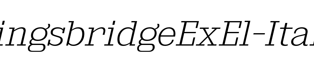 KingsbridgeExEl-Italic