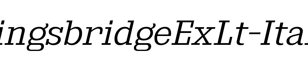 KingsbridgeExLt-Italic