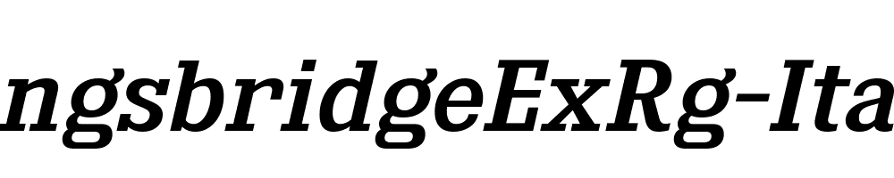 KingsbridgeExRg-Italic