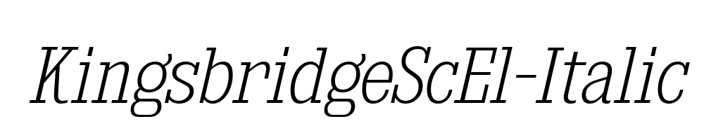 KingsbridgeScEl-Italic