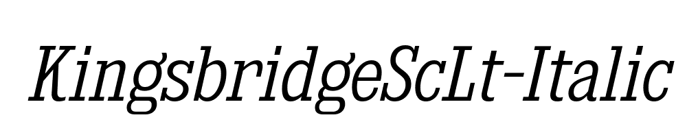 KingsbridgeScLt-Italic