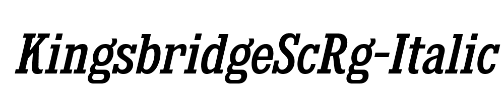 KingsbridgeScRg-Italic