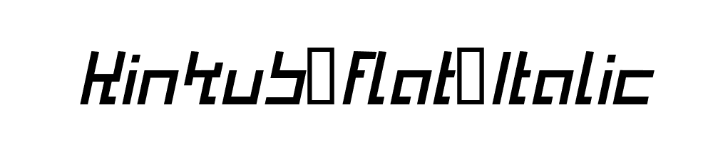 Kinkub-flat-Italic