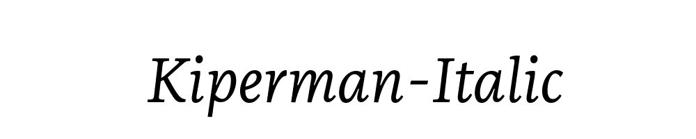 Kiperman-Italic