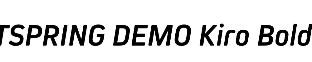  DEMO Kiro Bold Italic