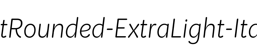 KitRounded-ExtraLight-Italic