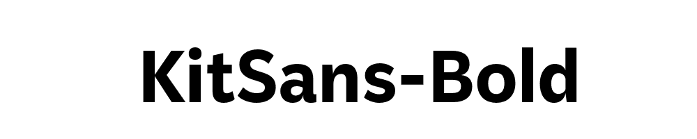 KitSans-Bold