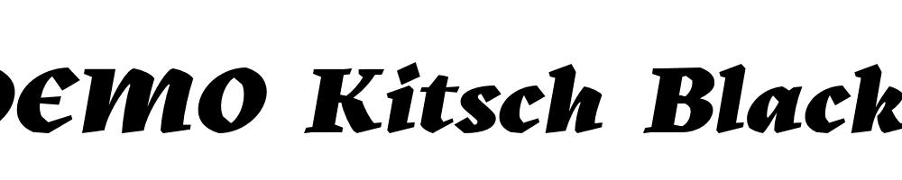 FSP DEMO Kitsch Black Italic