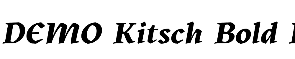 FSP DEMO Kitsch Bold Italic