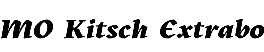 FSP DEMO Kitsch Extrabold Italic